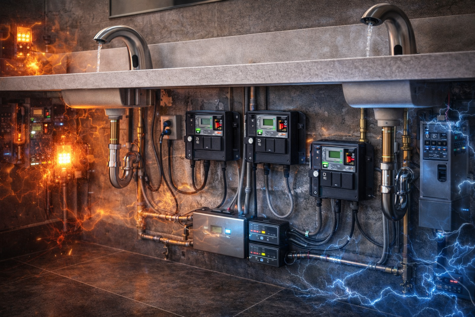 EMI and power-quality considerations for commercial touchless faucet electronics